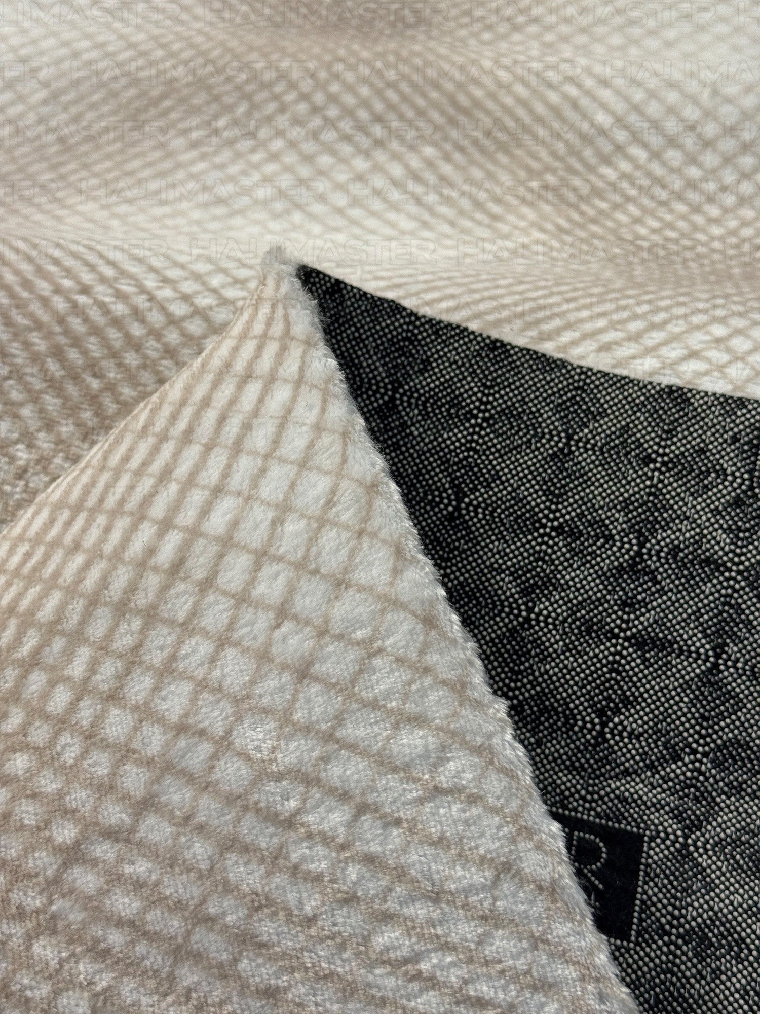 Bambu LUNA Minimal Geometrik Krem Halı – Kaymaz Taban, Özel Ölçü Kesilebilir