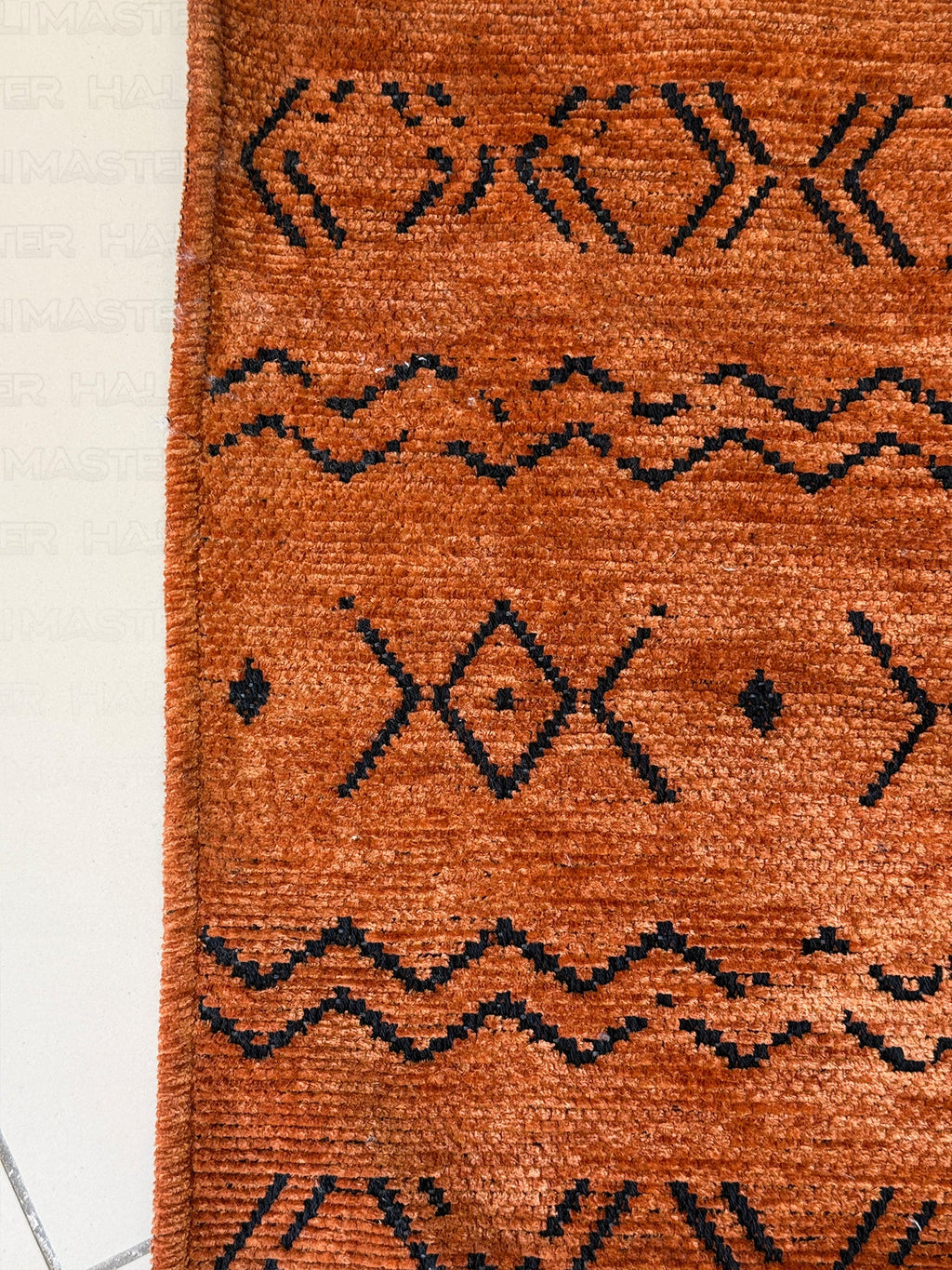 Kilim Etnik Desenli Kiremit Turuncu Modern Halı & Yolluk - Özel Ölçü Seçeneği