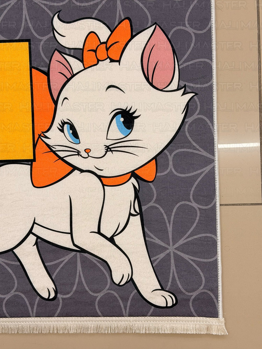 Aristocats Marie Figürlü Seksek Oyun Halısı - Eğitici Çocuk Odası Halısı