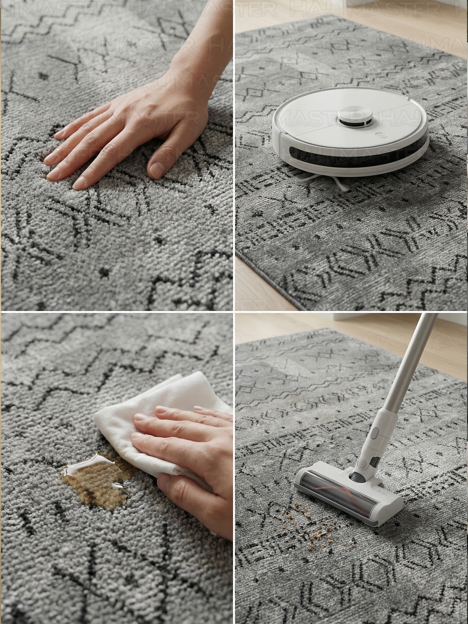 Kilim Etnik Desenli Antrasit Siyah Modern Halı & Yolluk - Özel Ölçü Seçeneği